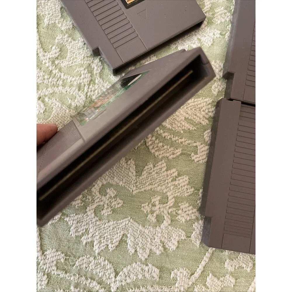 Nintendo NES Game Lot of 4 Pcs Mario Bros. PAC-MAN Tecmo Bowl Double Dribble